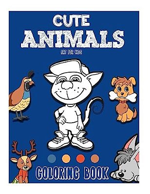 Cute Animals Coloring Book: Vol. 1-..