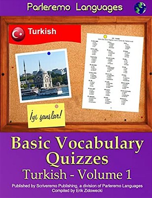 Parleremo Languages Basic Vocabulary Quizzes Turkish - Volume 1-..