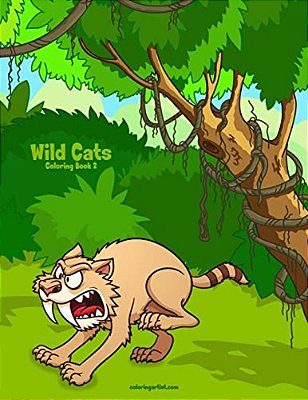 Wild Cats Coloring Book 2-..