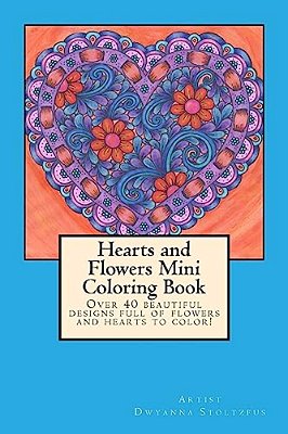 Hearts And Flowers Mini Coloring Book-..