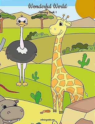 Wonderful World Coloring Book 1-..