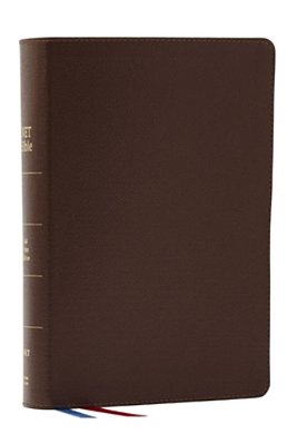 Net Bible, Full Notes Edition (Net, Brown Genuine Leather, Comfort Print): Holy Bible-..