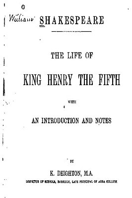 The Life Of King Henry The Fifth-..