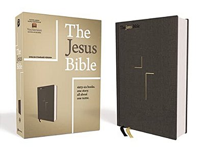 The Jesus Bible, Esv Edition, Cloth Over Board, Grey-..