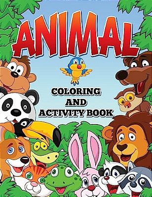 Animal Coloring And Activity Book-..