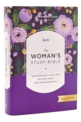 Kjv, The Woman's Study Bible, Hardcover, Red Letter, Full-Color Edition, Comfort Print: Receiving God's Truth For Balance, Hope, And Transformation-..