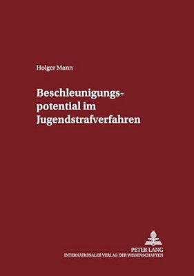 Beschleunigungspotential Im Jugendstrafverfahren-..