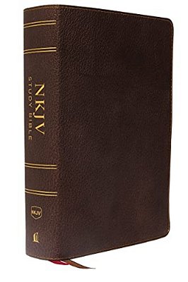 Nkjv Study Bible, Premium Calfskin Leather, Brown, Full-Color, Red Letter Edition, Comfort Print: The Complete Resource For Studying God's Word-..
