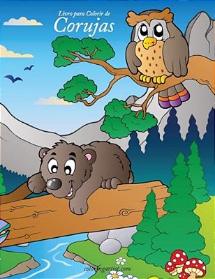 Livro Para Colorir De Corujas 1-..