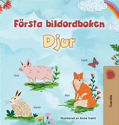 First Picture Dictionary - Animals (Swedish Children's Book)-..