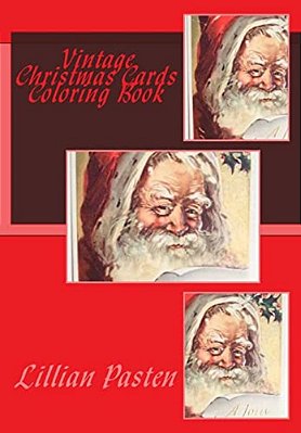 Vintage Christmas Cards Coloring Book-..