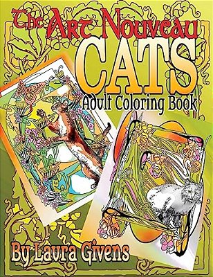 The Art Nouveau Cats Adult Coloring Book-..