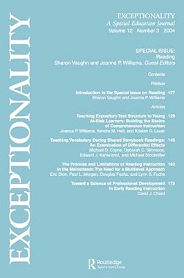 Reading: A Special Issue Of Exceptionality-..