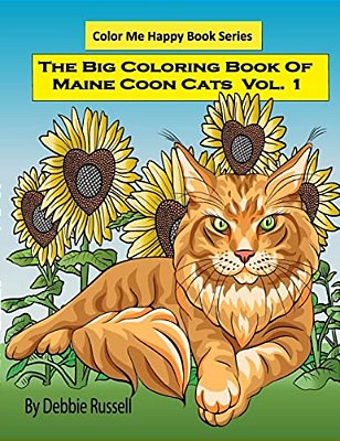 The Big Coloring Book Of Maine Coon Cats - Volume 1-..