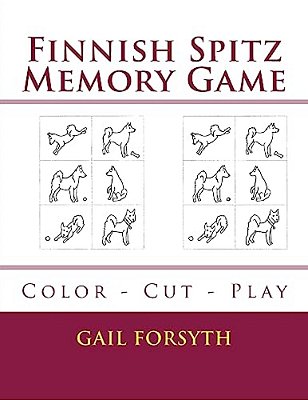 Finnish Spitz Memory Game: Color - Cut - Play-..