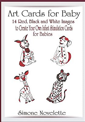 Art Cards For Baby: 14 Red, Black And White Images To Create Your Own, Infant Stimulation Cards For Babies-..