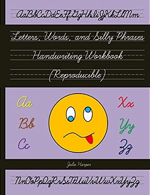 Letters, Words, And Silly Phrases Handwriting Workbook (Reproducible): Practice Writing In Cursive (Second And Third Grade)-..