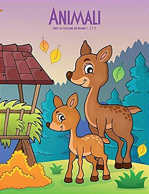 Animali Libro Da Colorare Per Bambini 1, 2 & 3-..
