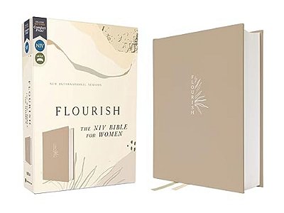 Flourish: The Niv Bible For Women, Cloth Over Board, Cream, Comfort Print-..