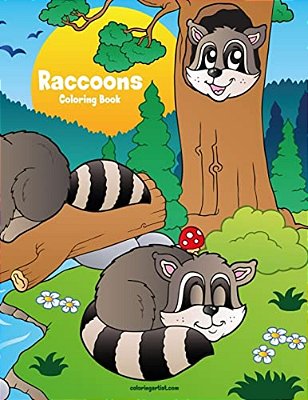 Raccoons Coloring Book 1-..