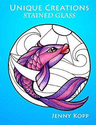 Unique Creations: Stained Glass: Adult Coloring Book-..