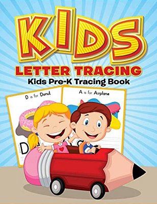 Kids Letter Tracing: Kids Pre-k Tracing Book-..