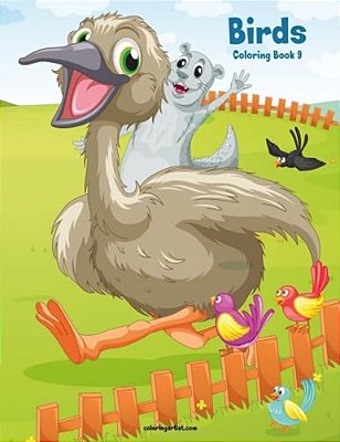 Birds Coloring Book 9-..