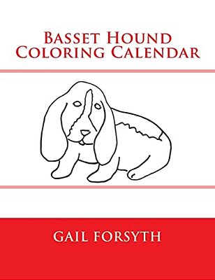 Basset Hound Coloring Calendar-..