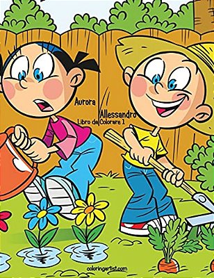 Aurora E Allessandro Libro Da Colorare 1-..