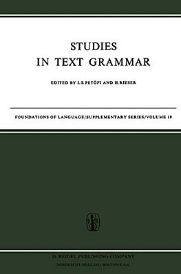 Studies In Text Grammar-..