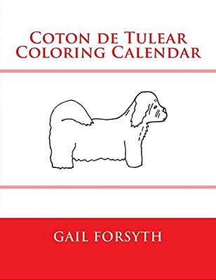 Coton De Tulear Coloring Calendar-..