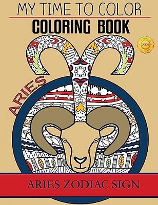 Aries Zodiac Sign - Adult Coloring Book-..