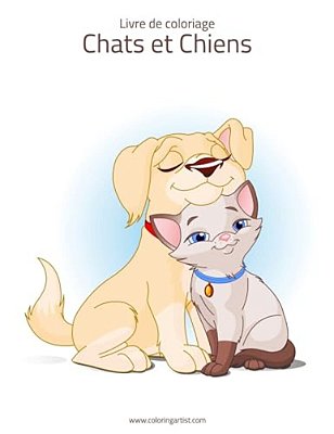 Livre De Coloriage Chats Et Chiens 1 & 2-..