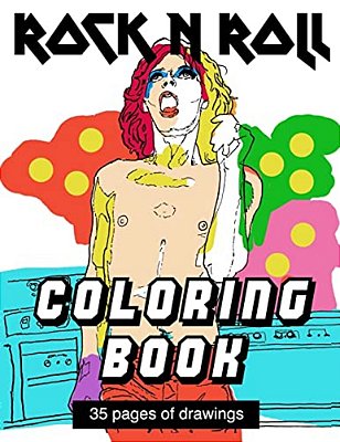 Rock N Roll Coloring Book-..