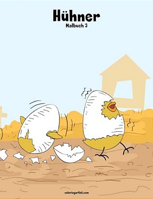 Hühner-Malbuch 3-..