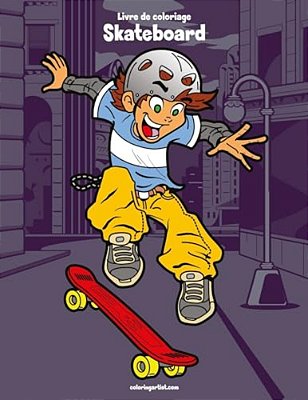 Livre De Coloriage Skateboard 1-..
