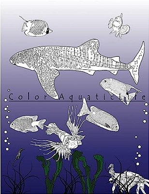 Color Aquatic Life: Activity Book-..