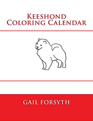 Keeshond Coloring Calendar-..