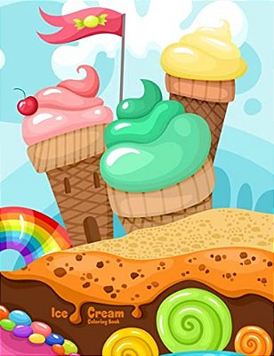 Ice Cream Coloring Book 1-..