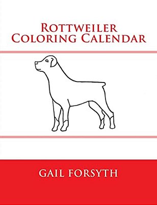 Rottweiler Coloring Calendar-..