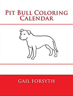 Pit Bull Coloring Calendar-..