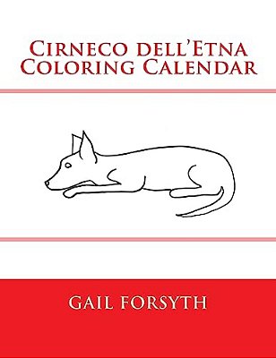 Cirneco Dell'Etna Coloring Calendar-..