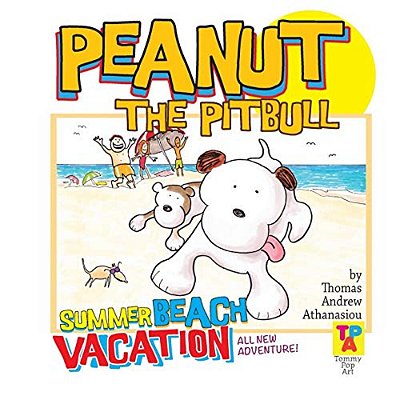 Peanut The Pitbull's Summer Beach Vacation-..