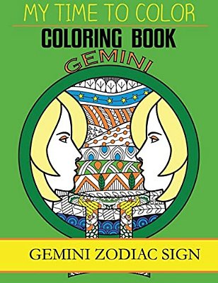 Gemini Zodiac Sign - Adult Coloring Book-..