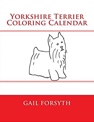 Yorkshire Terrier Coloring Calendar-..