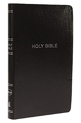 Nkjv, Thinline Reference Bible, Leather-Look, Black, Red Letter Edition, Comfort Print-..