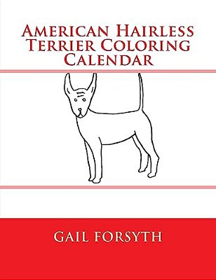 American Hairless Terrier Coloring Calender-..