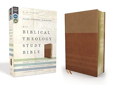Niv, Biblical Theology Study Bible, Imitation Leather, Tan/Brown, Comfort Print: Follow God's Redemptive Plan As It Unfolds Throughout Scripture-..