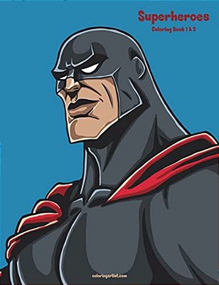 Superheroes Coloring Book 1 & 2-..
