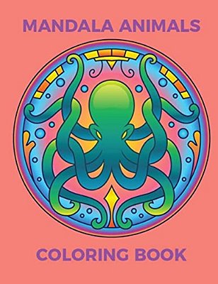 Mandala Animals Coloring Book-..